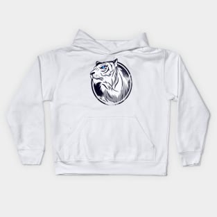 White Tiger Kids Hoodie